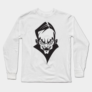 Blood Thirsty Vampire Smiling Long Sleeve T-Shirt